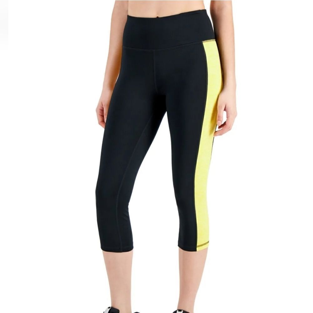 Id Ideology Essentials Colorblocked Cropped Leggings sz XL